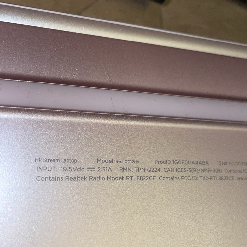 Hewlett-Packard Rose Blush Laptop 13.5” X 9” - Picture 5 of 7